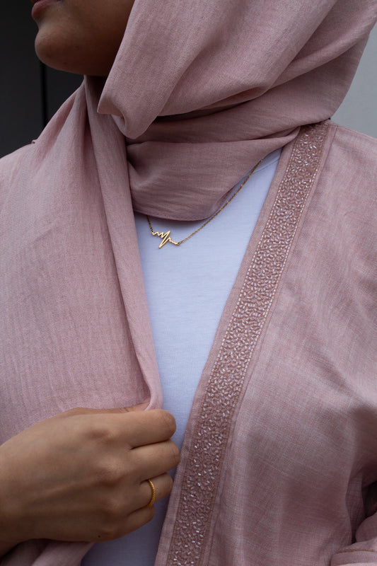 Safiya abaya in pink